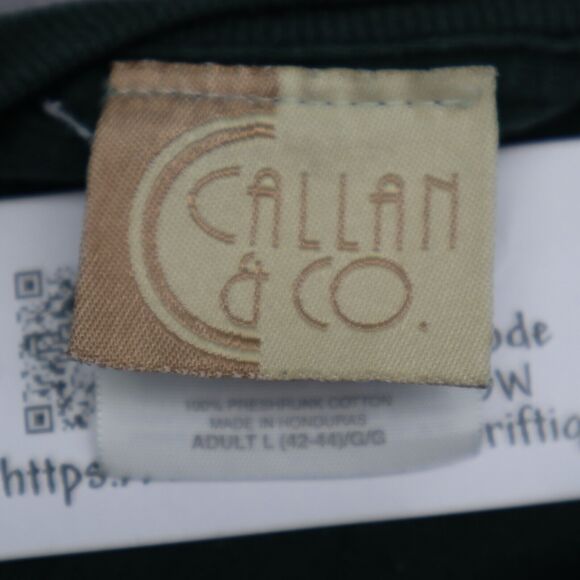 Grandpa Callan Co Shirt Mens L Green Short Sleeve Crew Neck Preshrunk Tee - Picture 2 of 16